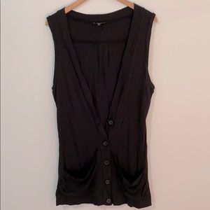 Express // Sleeveless Boyfriend Cardigan Vest